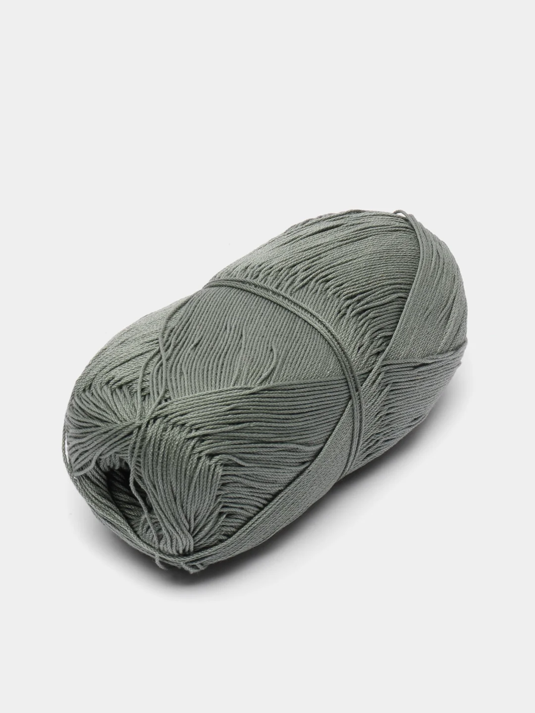 Зелёный хаки пряжа Vita Pelican, мерсеризованный хлопок, 50 г 330 м
