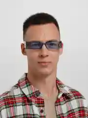 Синий очки солнцезащитные прямоугольные