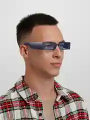 Синий очки солнцезащитные прямоугольные