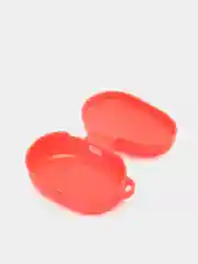 Красный чехол для наушников AirDots, однотонный, с карабином