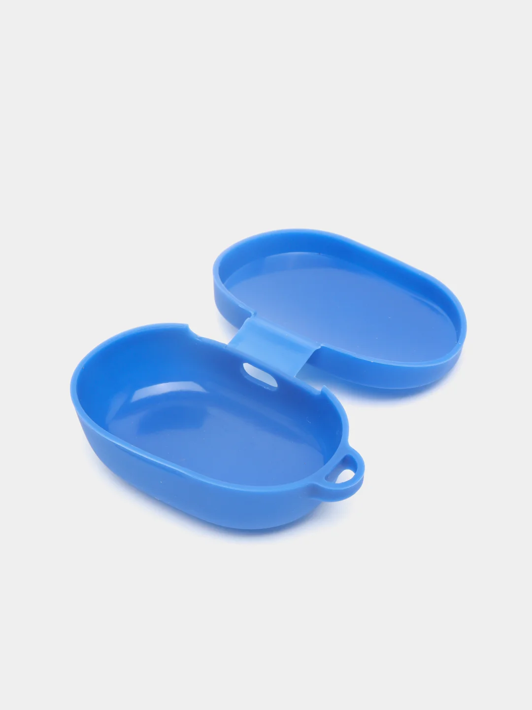 Синий чехол для наушников AirDots, однотонный, с карабином