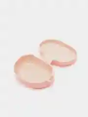 Розовый чехол для наушников AirDots, однотонный, с карабином