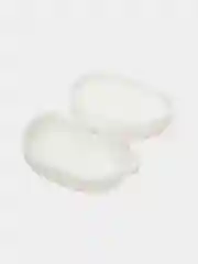 Белый чехол для наушников AirDots, однотонный, с карабином