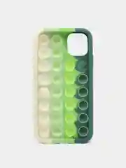 Зеленый силиконовый чехол iPhone 11, Поп Ит