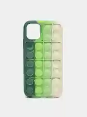 Зеленый силиконовый чехол iPhone 11, Поп Ит
