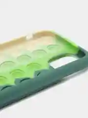Зеленый силиконовый чехол iPhone 11, Поп Ит