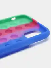 Темно-синий силиконовый чехол iPhone 11, Поп Ит