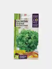 Базилик зеленый, ароматный, урожай на окне