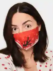 Маска новогодняя многоразовая