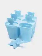 Голубой форма для мороженого домашнего Эскимо, 6 ячеек