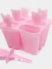 Розовый форма для мороженого домашнего Эскимо, 6 ячеек