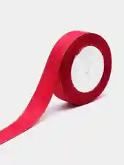 Фуксия лента атласная с люрексом ширина 25мм, в рулоне 30 ярдов