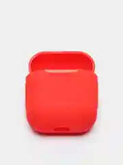 Красный чехол для Airpods 1/2 МоноЛайт