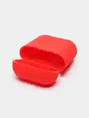 Красный чехол для Airpods 1/2 МоноЛайт
