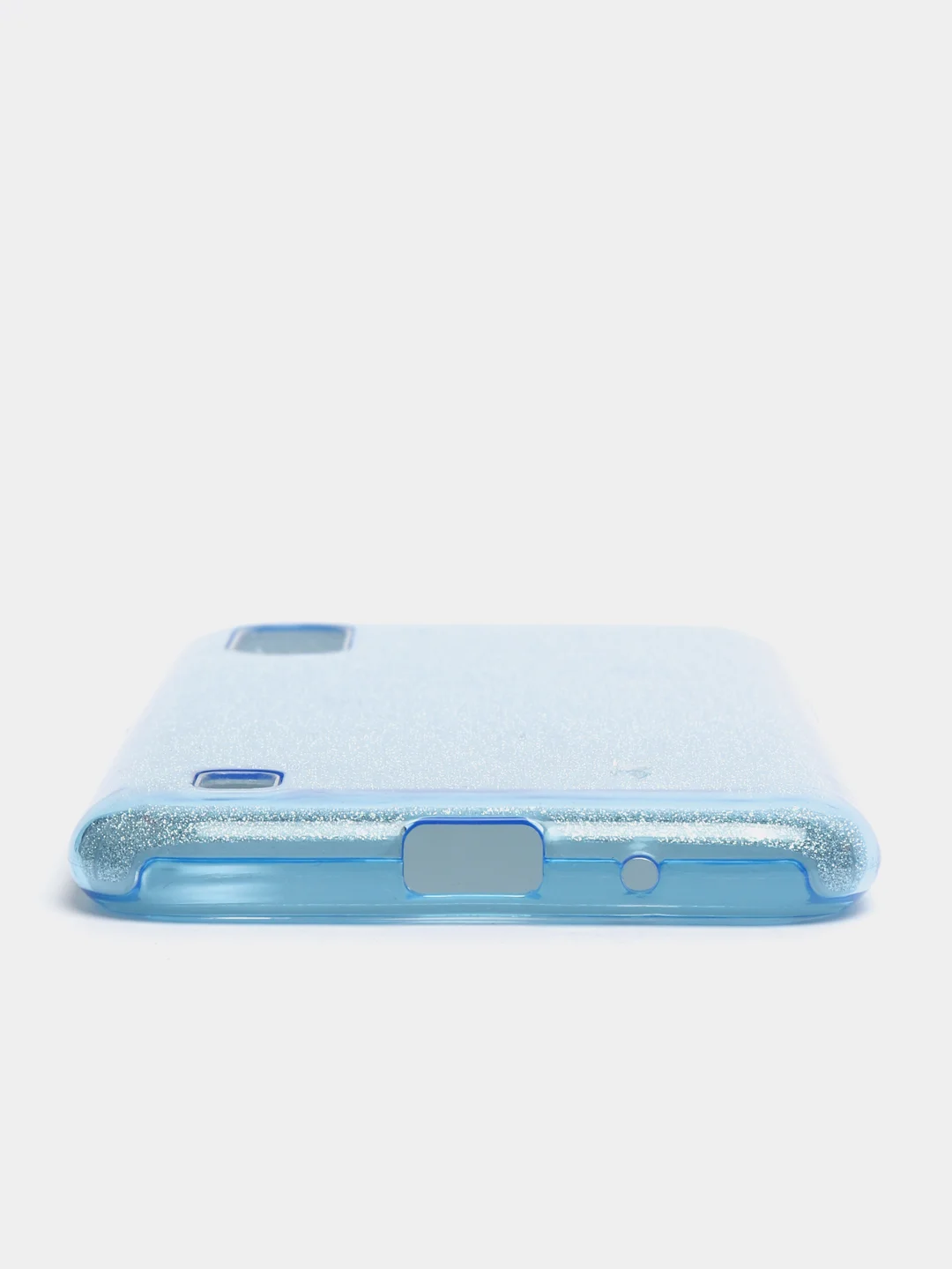Голубой чехол Samsung Galaxy A01 / M01, Самсунг Галакси А01 / М01 блестящий сияющий