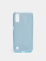 Голубой чехол Samsung Galaxy A01 / M01, Самсунг Галакси А01 / М01 блестящий сияющий