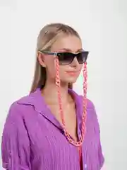 Коралловый цепочка для очков массивная/ Чокер/ Цепь для очков/ Держатель для очков/ Верёвка для очков