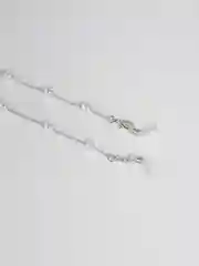 Серебряный цепочка для очков, с искусственными жемчугом