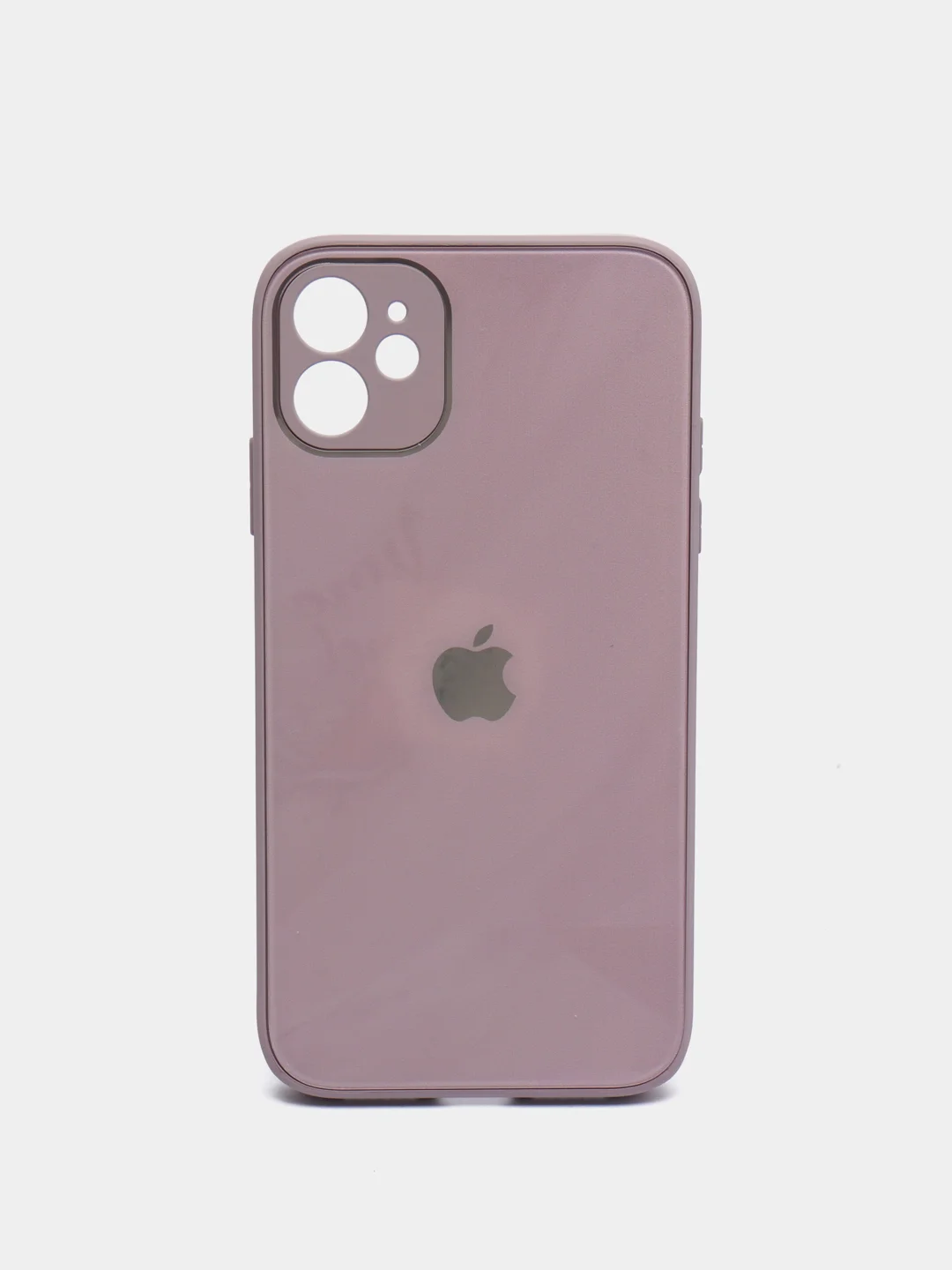 Розовый чехол для iPhone 11, 12, 13, 12 Pro Max, 12 Pro, силиконовый, со стеклянной панелью