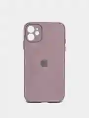 Розовый чехол для iPhone 11, 12, 13, 12 Pro Max, 12 Pro, силиконовый, со стеклянной панелью