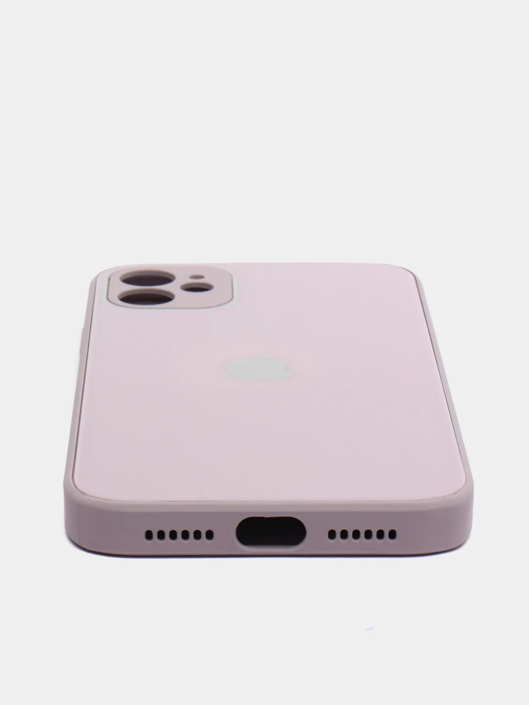 Розовый чехол для iPhone 11, 12, 13, 12 Pro Max, 12 Pro, силиконовый, со стеклянной панелью