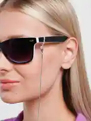 Черный цепочка для очков, нержавеющая сталь