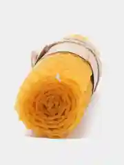 Свеча из вощины с лавандой, восковая, катаная