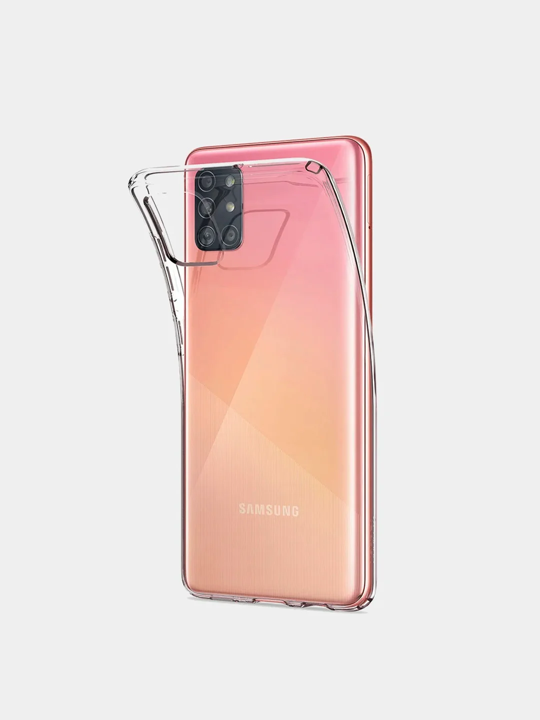 Силиконовый прозрачный чехол на Samsung Galaxy A31 / Самсунг А31 / A31 ...