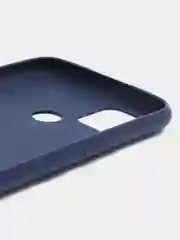 Темно-синий чехол силиконовый на Realme C21Y, матовый
