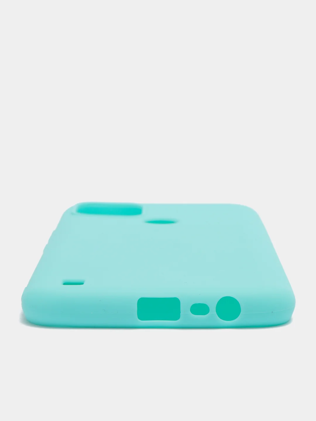 Бирюзовый чехол силиконовый на Realme C21Y, матовый