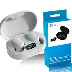 Белый беспроводные Bluetooth-наушники E7S с шумоподавлением, зарядный футляр,Беспроводные