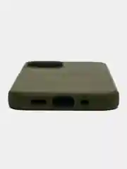 Лесной зеленый чехол Apple iPhone 12 mini (5.4") silicone case силиконовый с закрытым низом бархат внутри