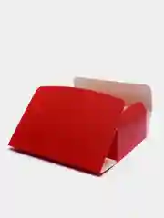 Красный коробка подарочная для подарка "Однотонная", складная, 3 размера