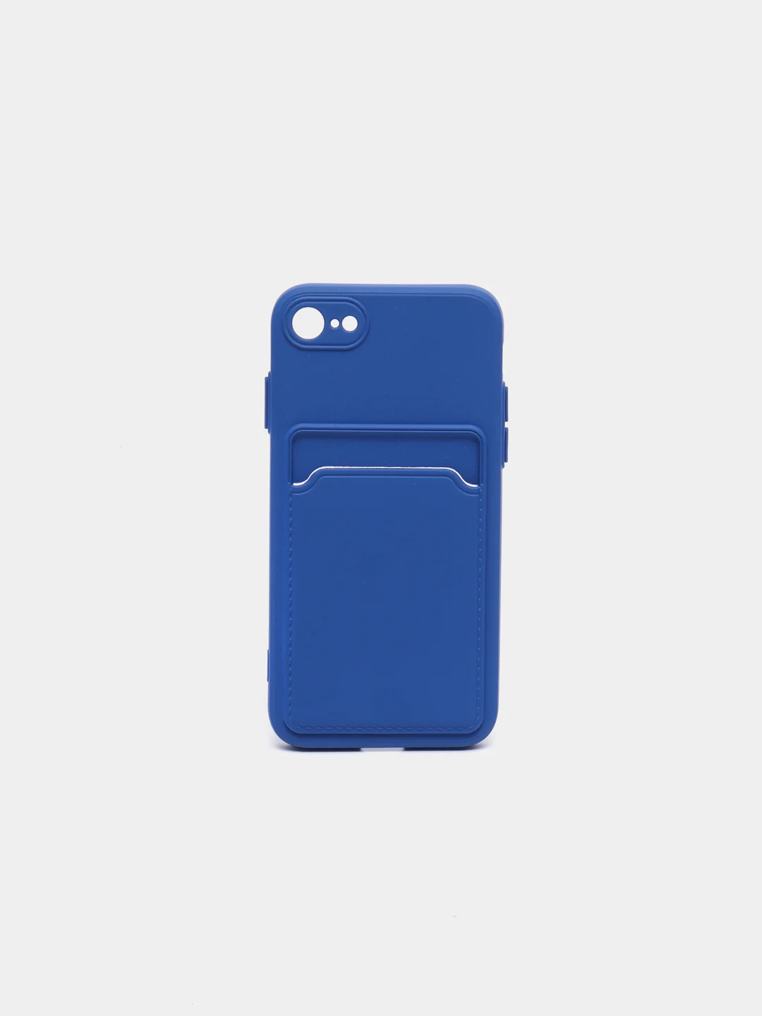 Индиго чехол для iPhone 11, 12, 13, Pro, Max, 7, 8, Plus, с карманом для карт, защита камеры
