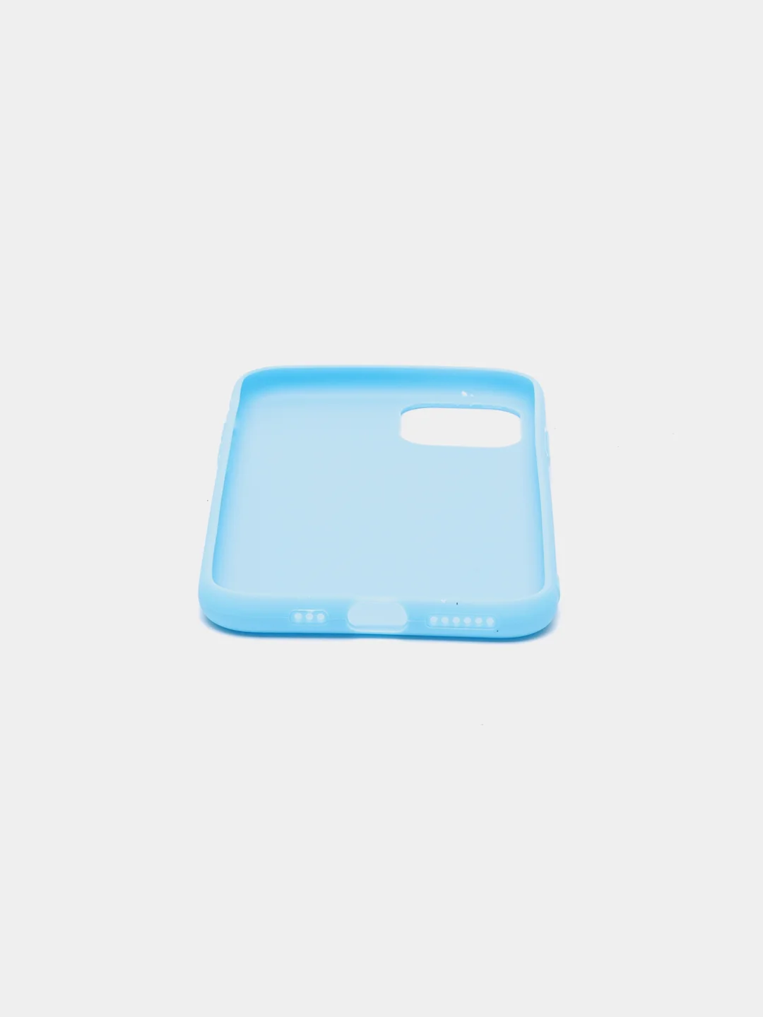 Голубой чехол на iPhone 11 / 11Pro / 11Pto Max, 12 Mini / 12 / 12 Pro / 12 Pro Max