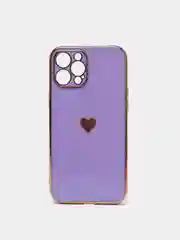 Сиреневый чехол силиконовый для iPhone