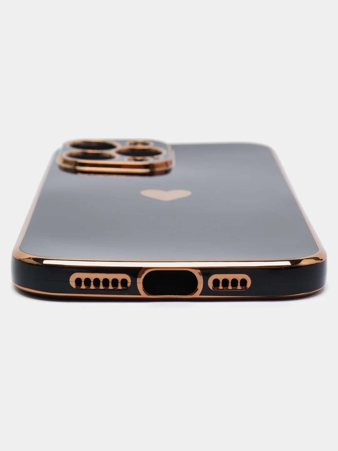 Черный чехол силиконовый для iPhone