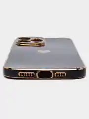 Черный чехол силиконовый для iPhone