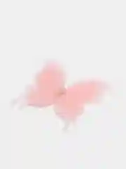 Кремовый бабочки шифоновые 6,5 см, 6 см, 5 см, 4,5 см, 3 см, 2 штуки