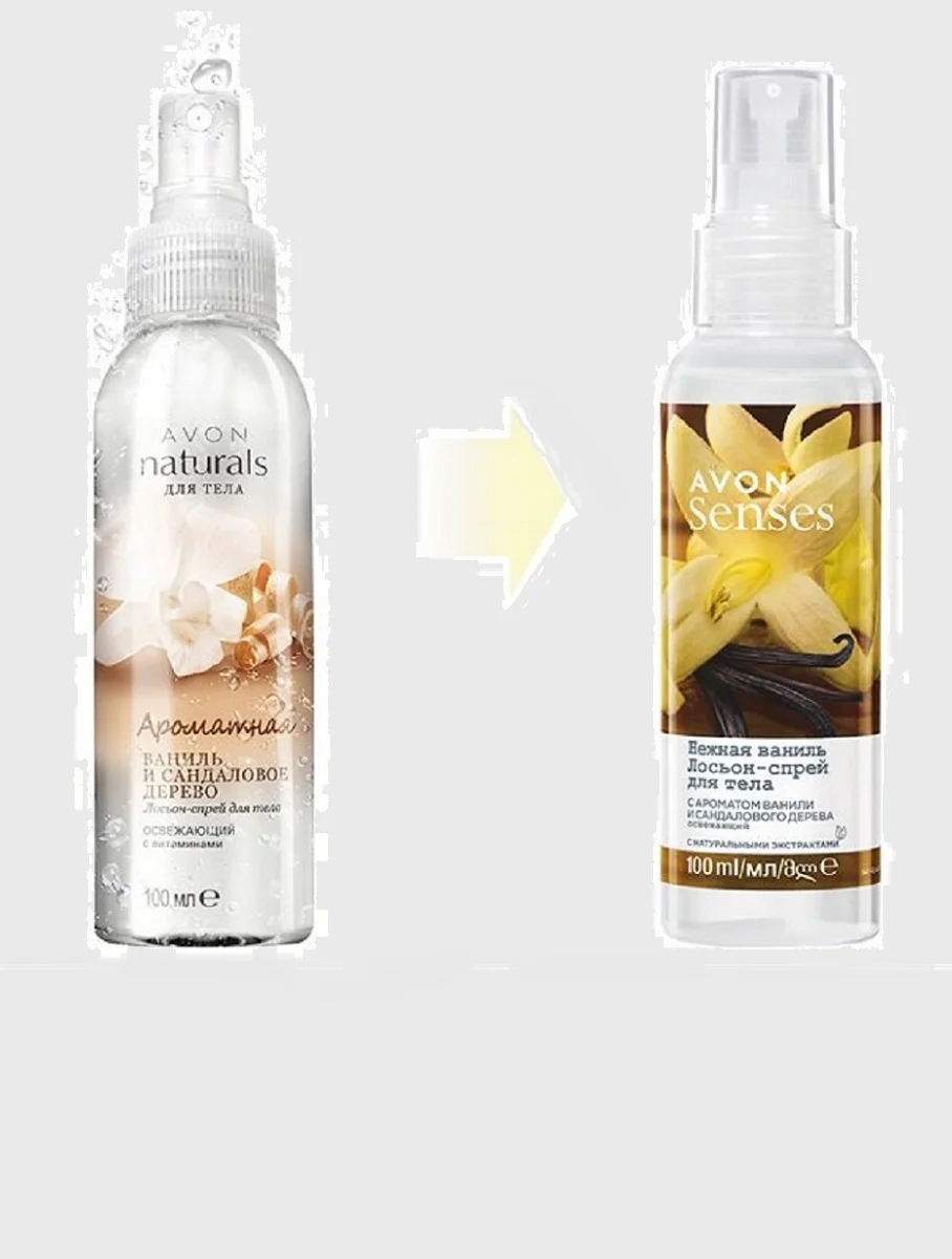 17 ароматов Лосьон-спрей для тела освежающий Avon, 100 мл,Ароматы разные