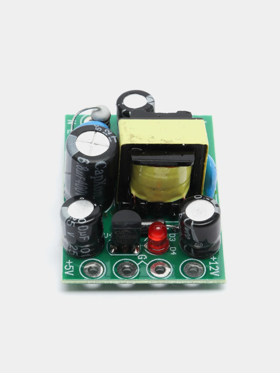Плата блока питания 2 напряжения 12VDC 0.5A + 5VDC 0.1A 35*25*15мм