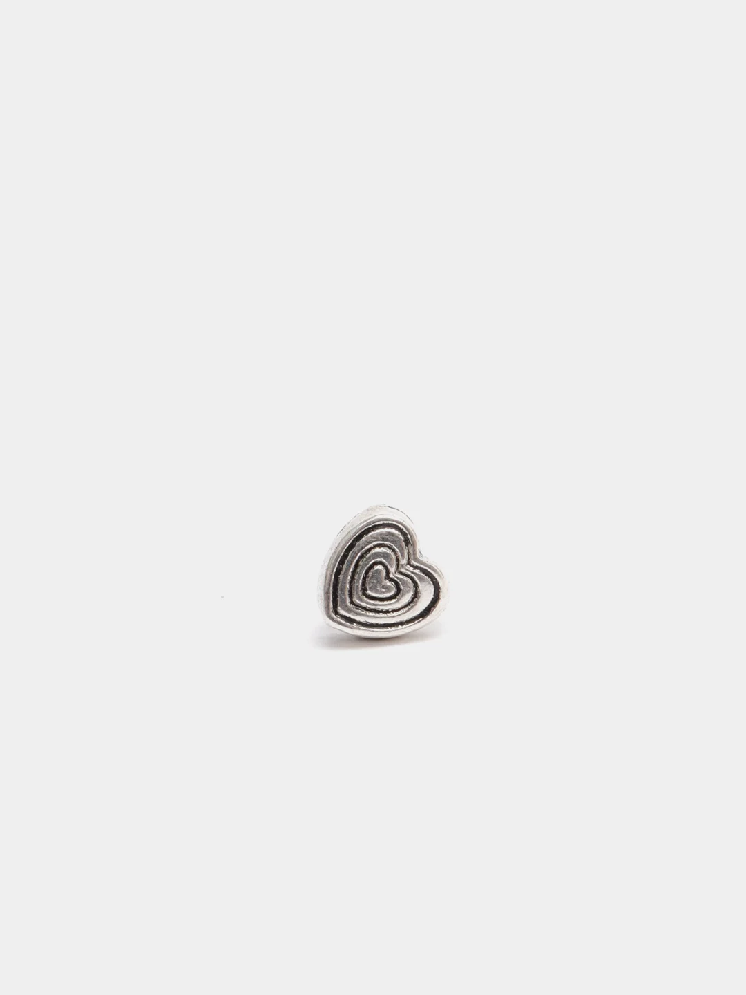 Серебряный бусины в форме сердца, 8 мм, 20 штук
