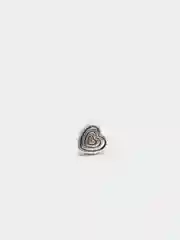 Серебряный бусины в форме сердца, 8 мм, 20 штук