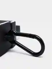 Тёмно-коричневый чехол для беспроводных наушников Apple AirPods 1/2, с карабином, силиконовый