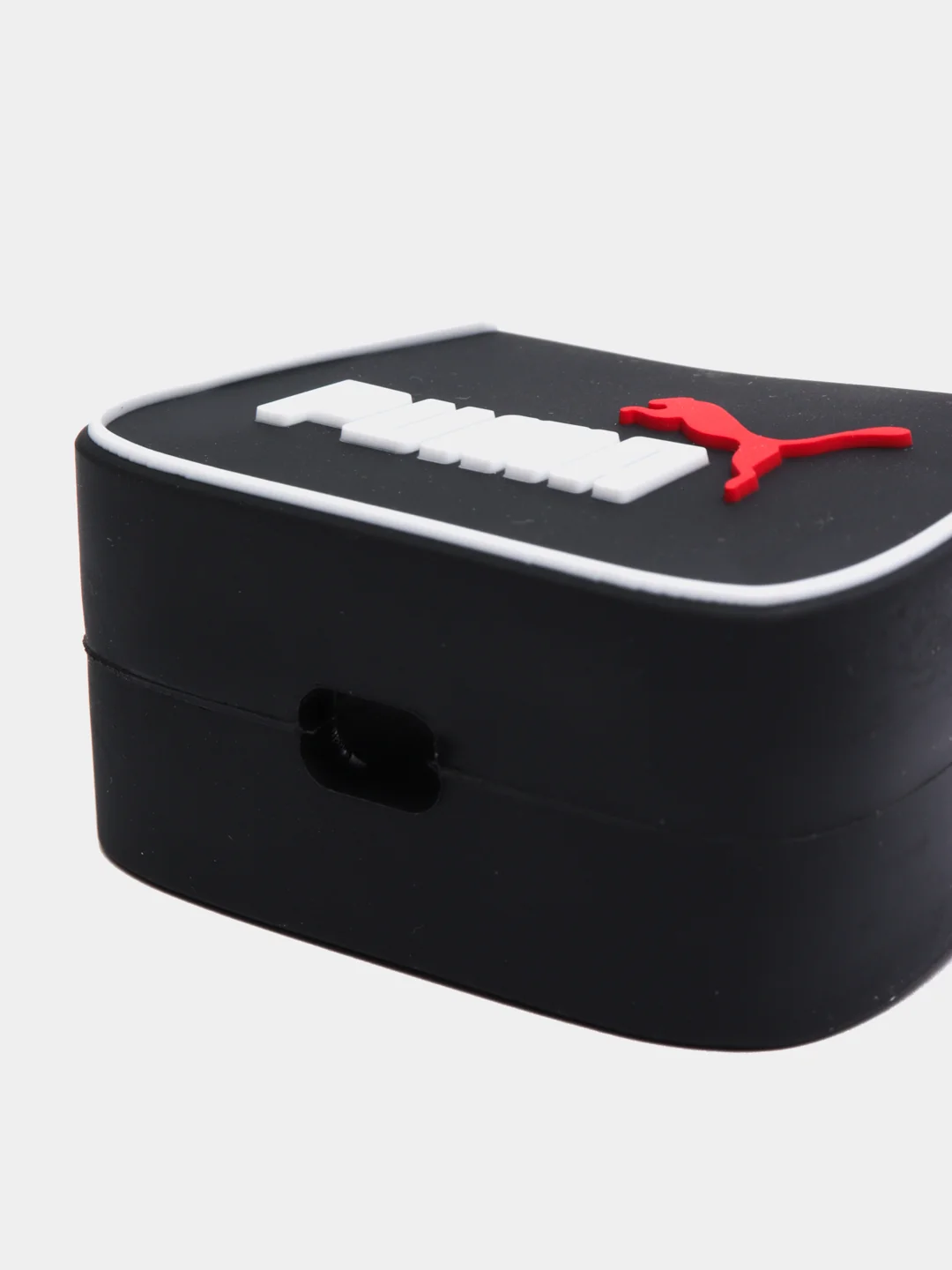 Хром чехол для беспроводных наушников Apple AirPods 1/2, с карабином, силиконовый