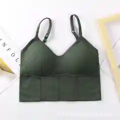 Зелёный хаки топ женский, топ спортивный, для дома, спорта, фитнеса