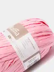 Розовый пряжа Artland, раффия, 40 г, 50 м
