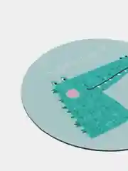 Зеленый коврик для компьютерной мыши, круглый