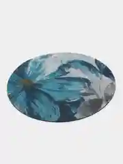 Бирюзовый коврик для компьютерной мыши, круглый