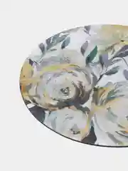 Золотой коврик для компьютерной мыши, круглый
